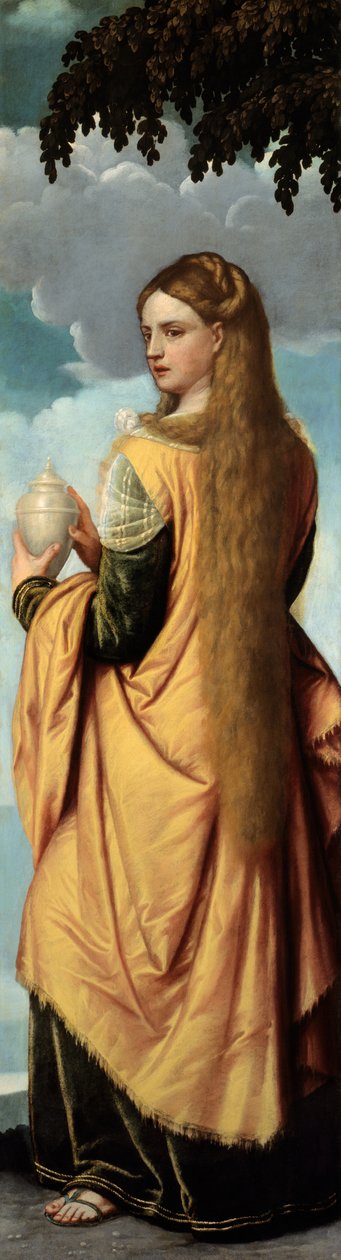 Maria Magdalena, 154050. av Moretto da Brescia