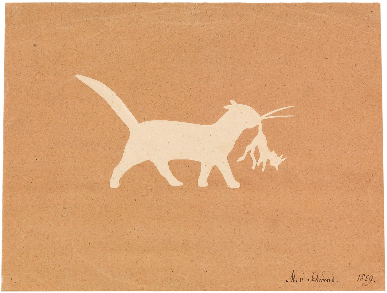 Katt liten djävul, 1859. av Moritz Ludwig von Schwind