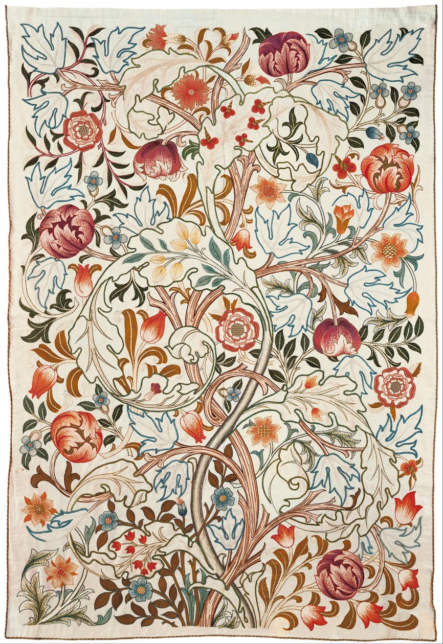 Acanthus dörr av Morris and Company