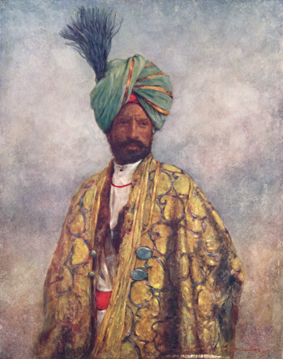 "En Kashmiri-soldat", 1903 av Mortimer L Menpes