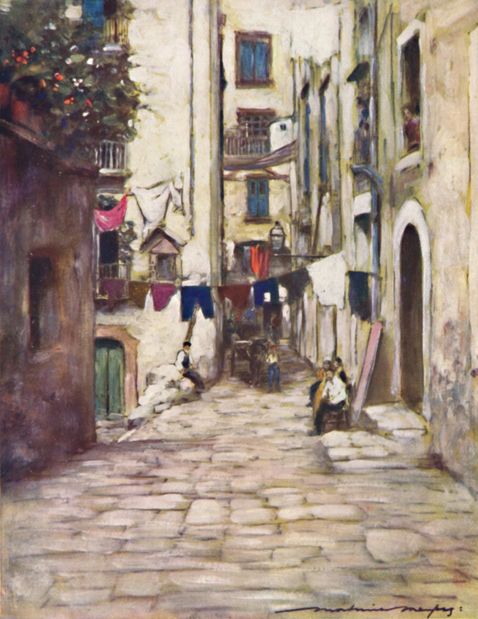 En gata i Neapel, 1903 av Mortimer L Menpes