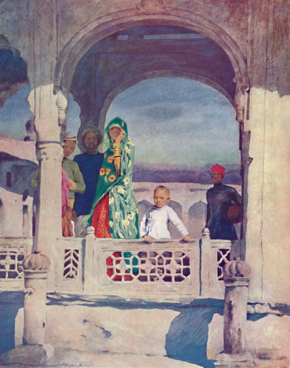 "Titta på tävlingen", 1903 av Mortimer L Menpes