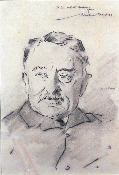 Cecil Rhodes (kol på papper) av Mortimer Ludington Menpes