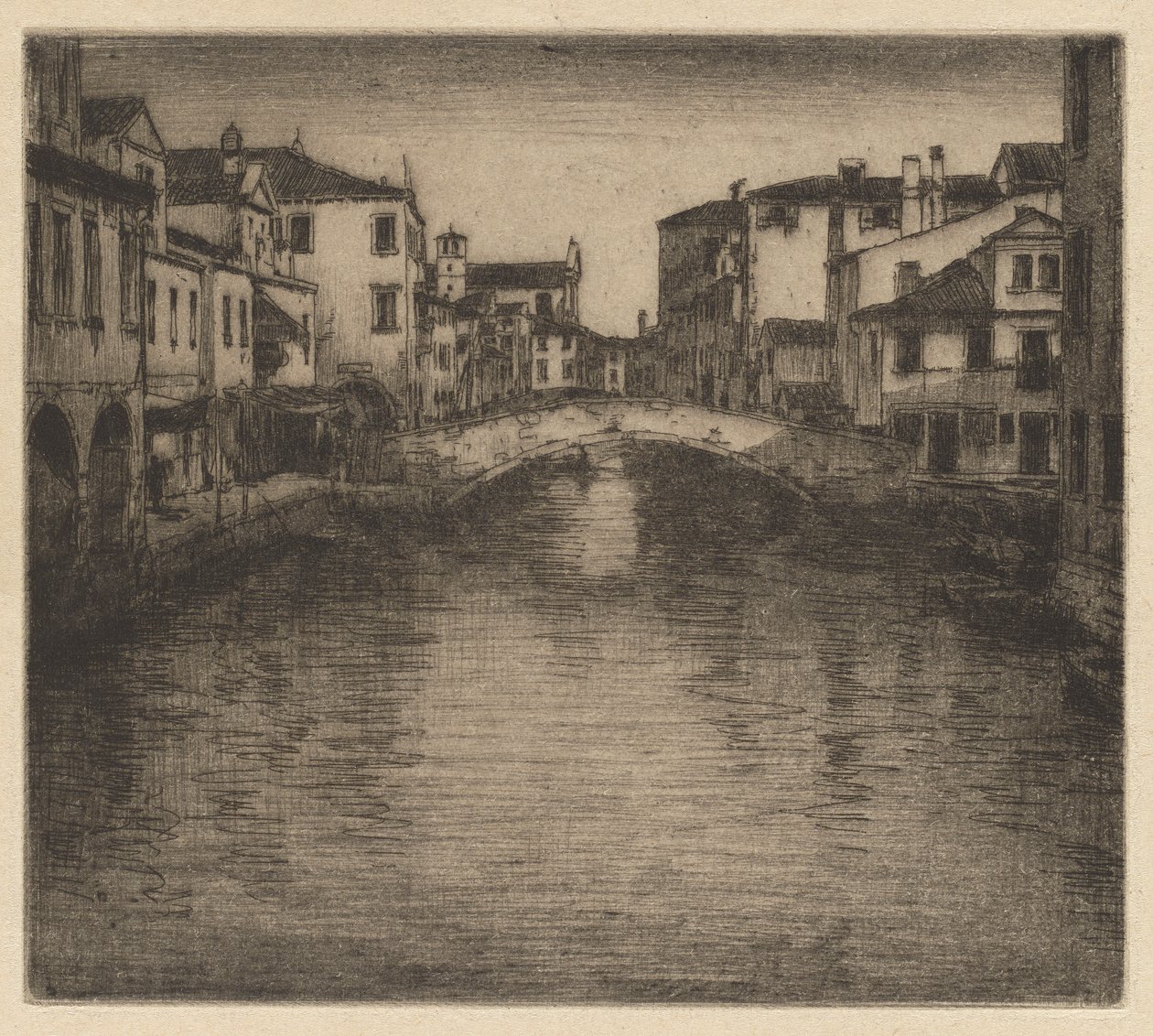 En sidokanal, Venedig av Mortimer Menpes