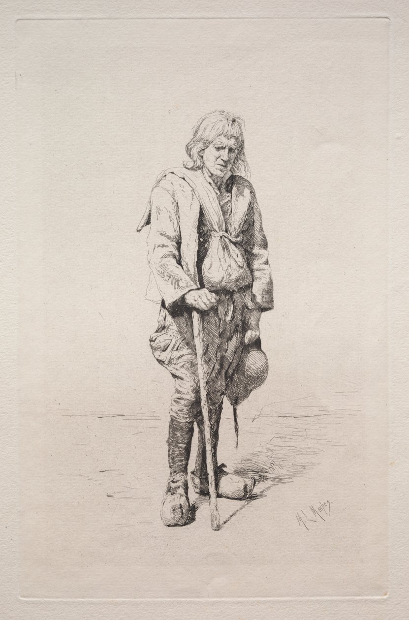 Man med käpp av Mortimer Menpes
