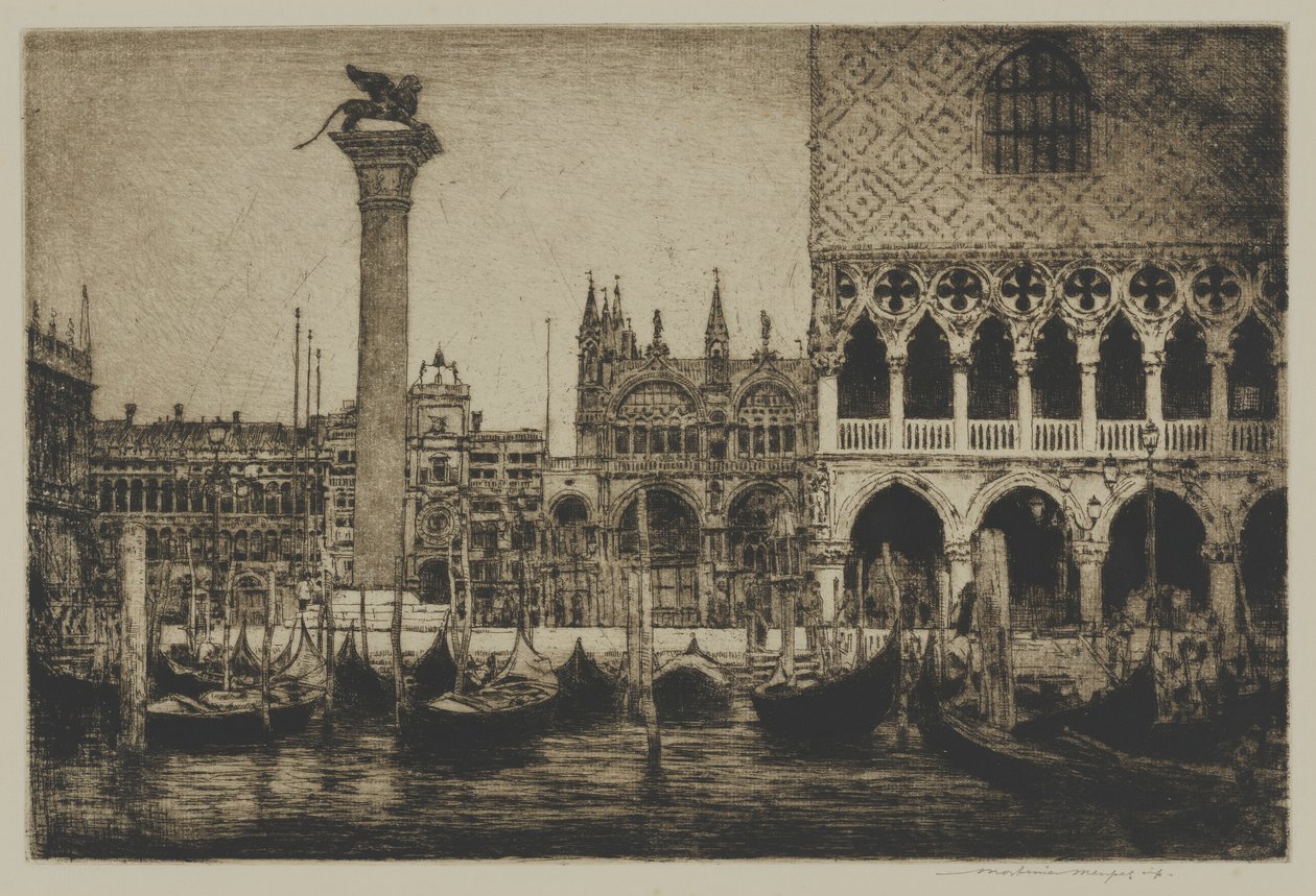Markusplatsen i Venedig av Mortimer Menpes