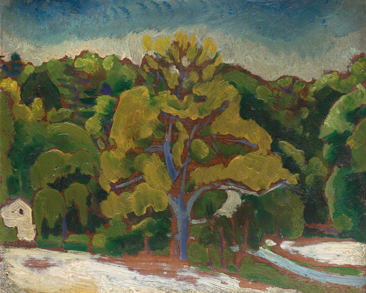 Landskap, c. 1912. av Morton Livingston Schamberg