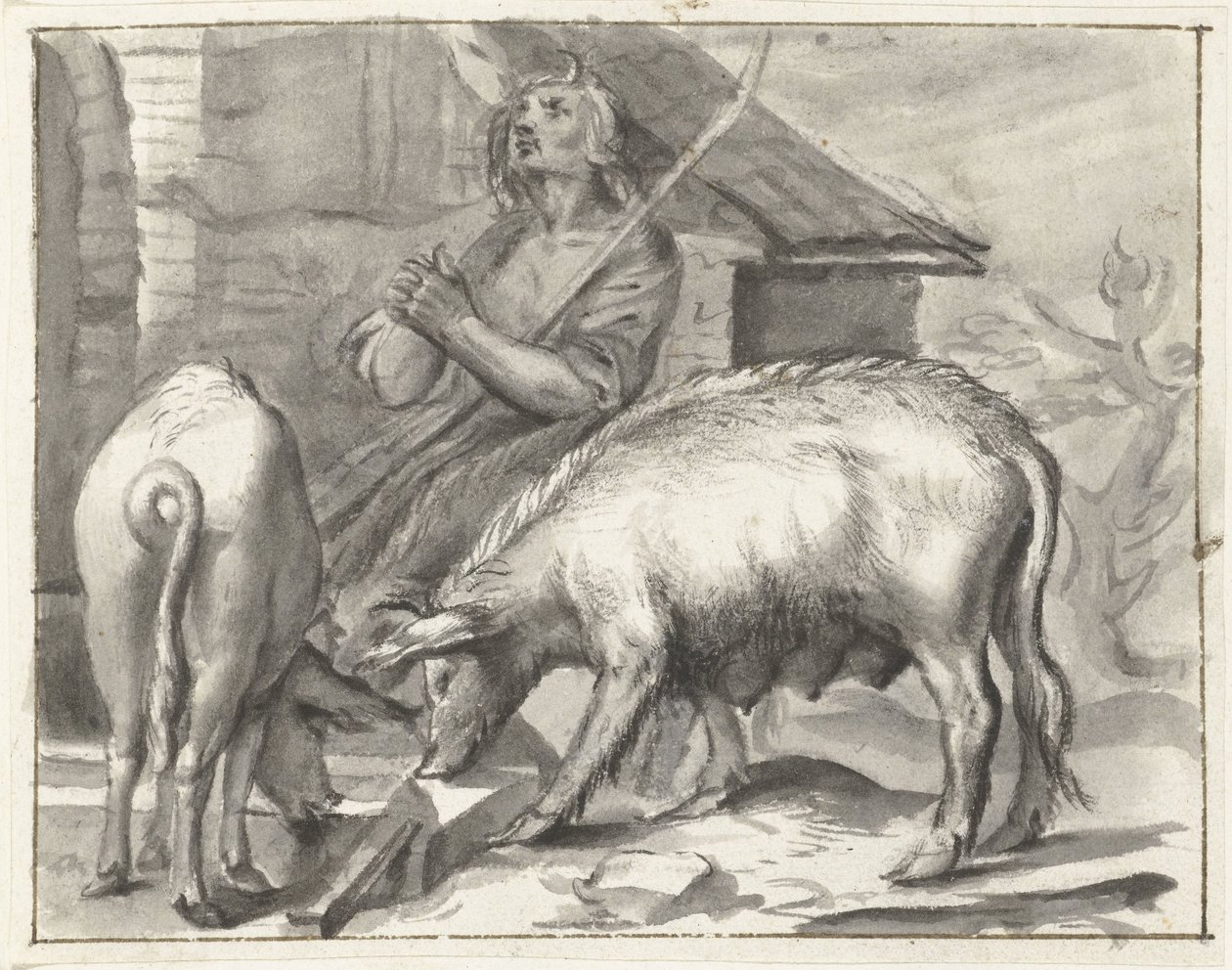 Gård med fjäderfä av Moses Ter Borch