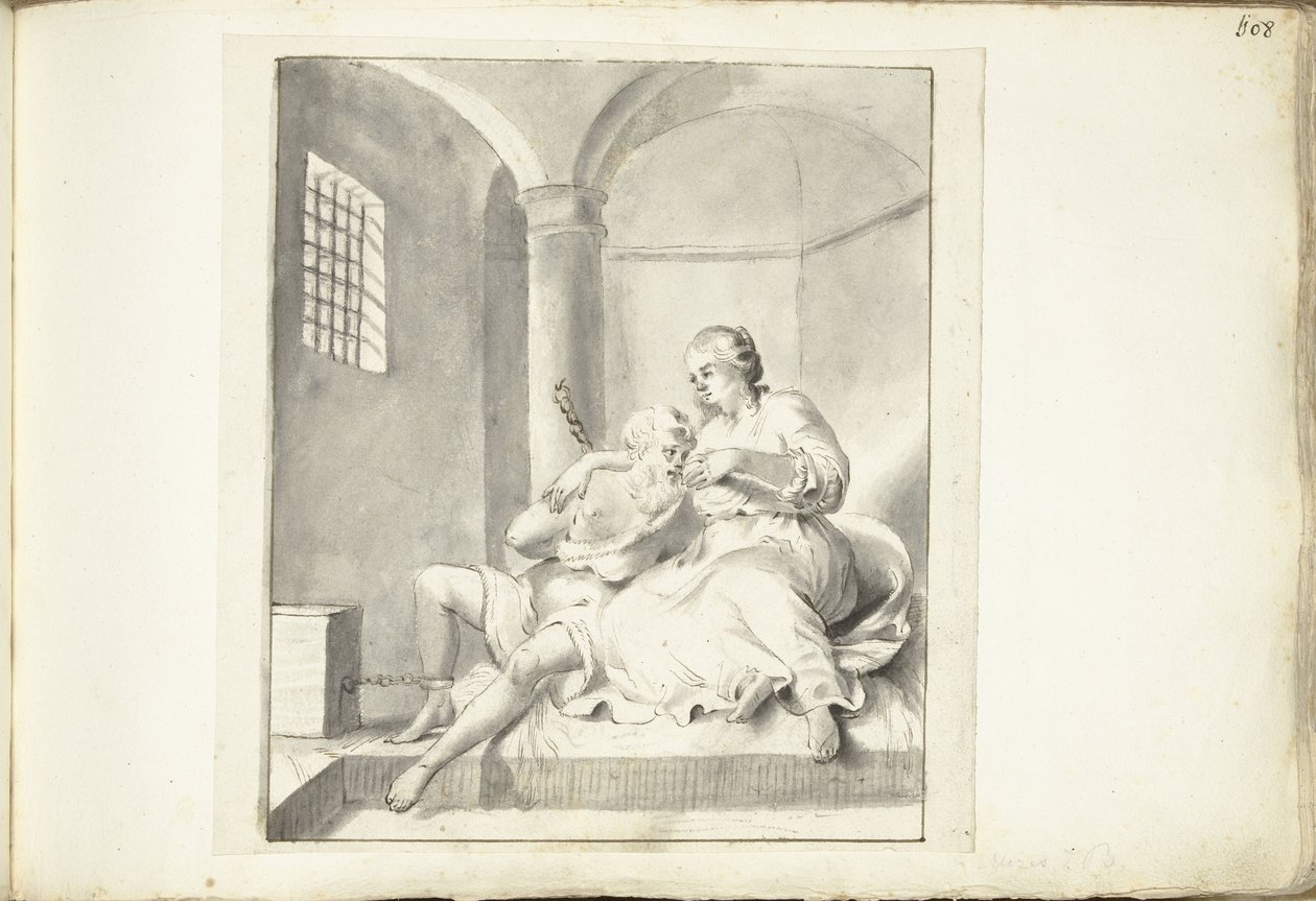 Cimon in Pero (Caritas Romana) av Moses Ter Borch