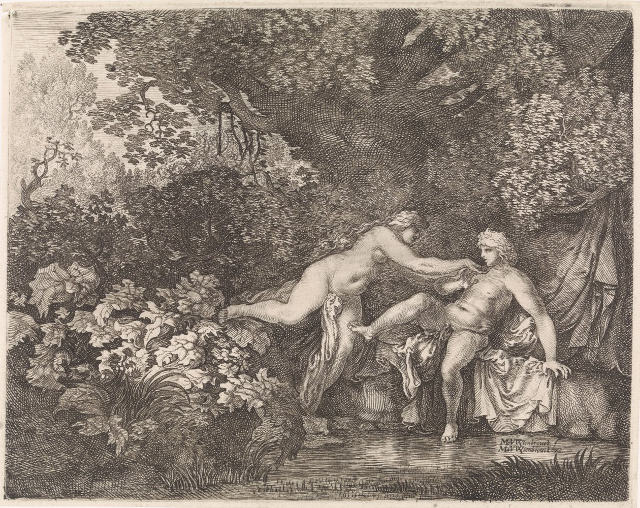 Salmacis och Hermafroditus av Moyses van Wtenbrouck