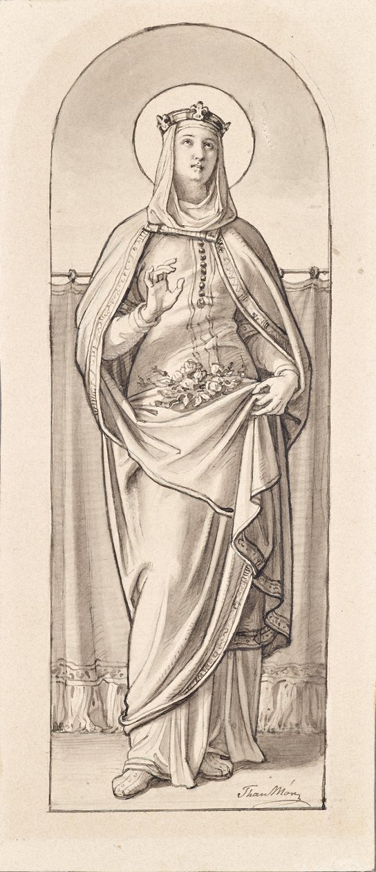 St Elisabeth av Thüringen av Mór Than
