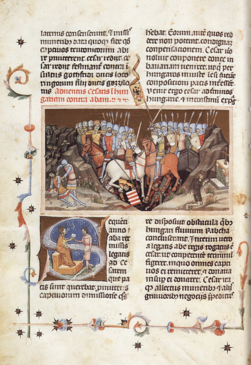Upplyst krönika; Chronicon Pictum; Able Chronicle 50 av Márk Kálti