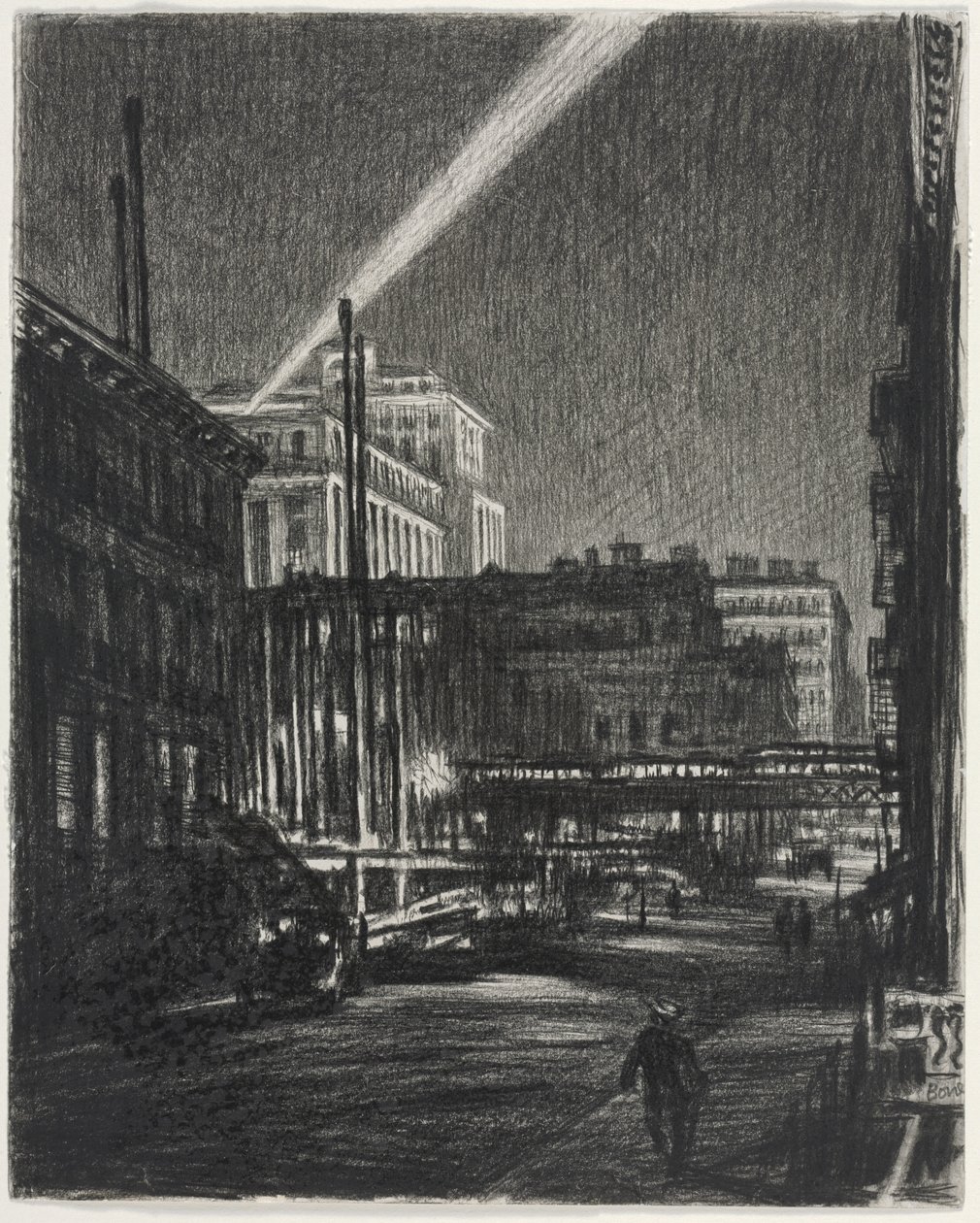 New York natt (recto) av Muirhead Bone