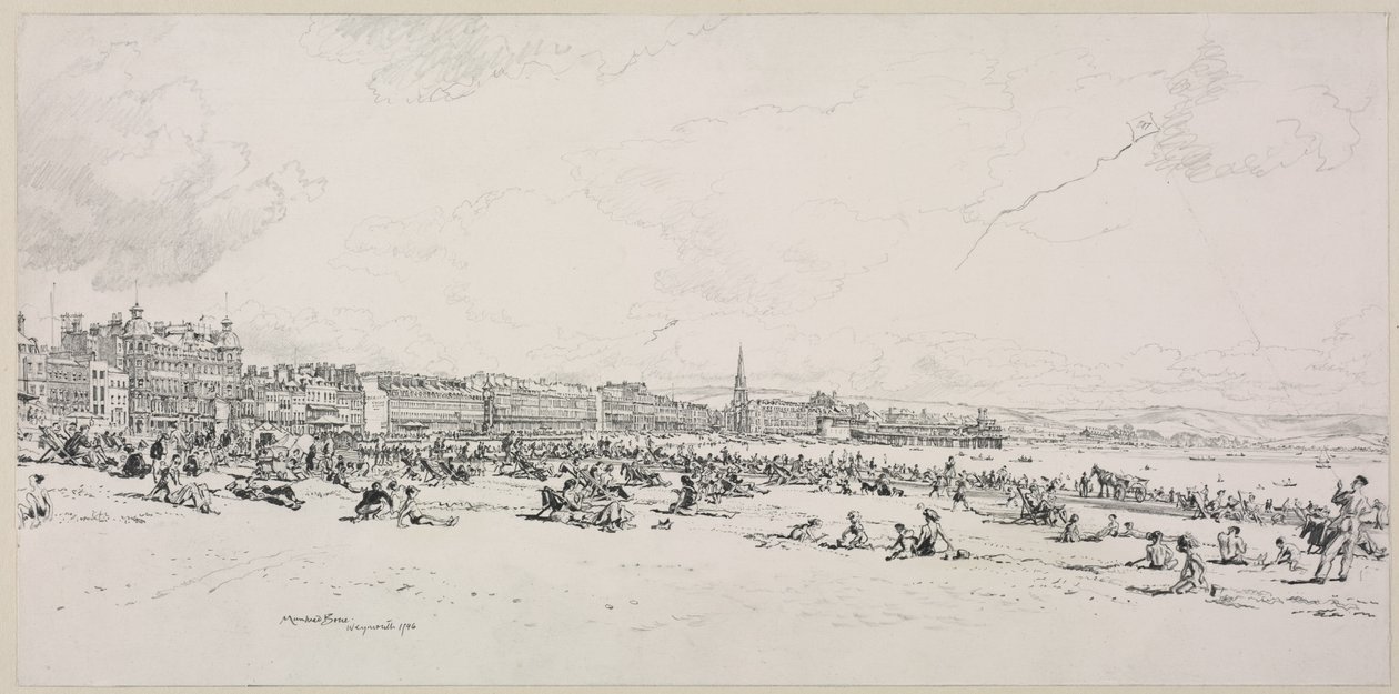 Weymouth Bay, högsäsong av Muirhead Bone