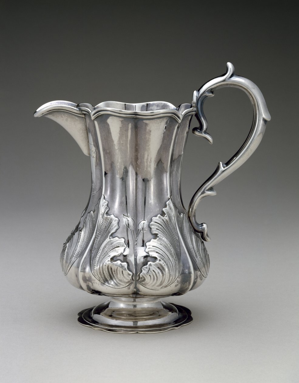 Gräddkanna, c. 1846 (silver) av Mulford and Wendell