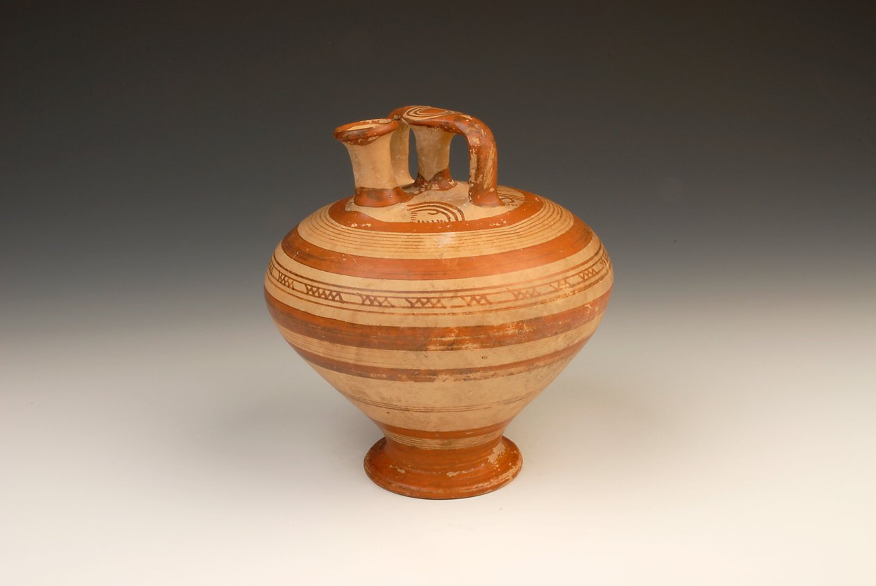 Pot Ewer, 1300-1200 f.Kr. (terrakotta) av Mycenaean