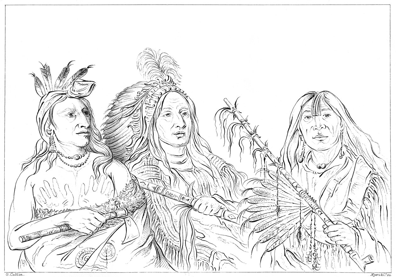 Sioux, 1841. av Myers and Co