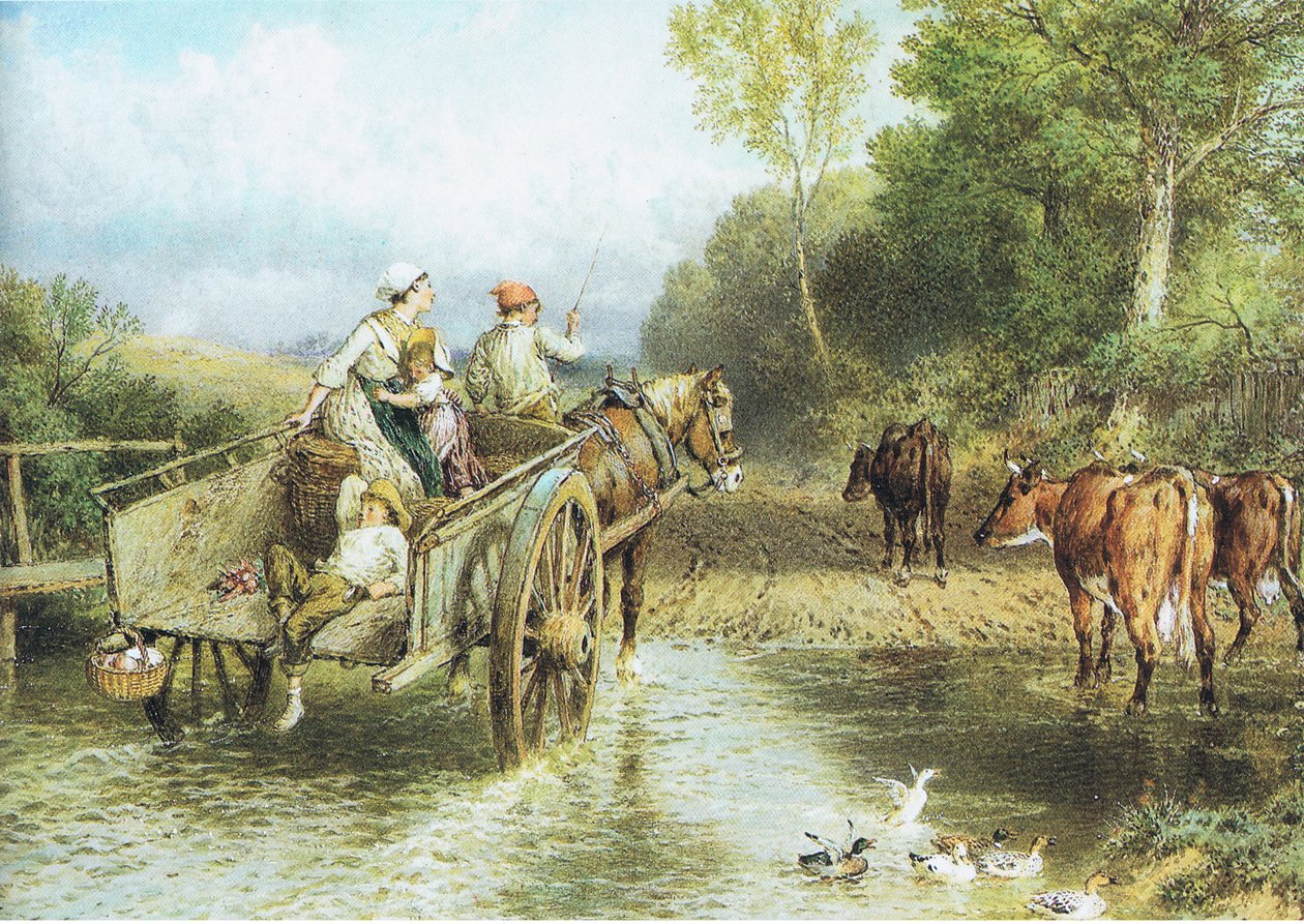 Vender tilbage fra markedet swed av Myles Birket Foster