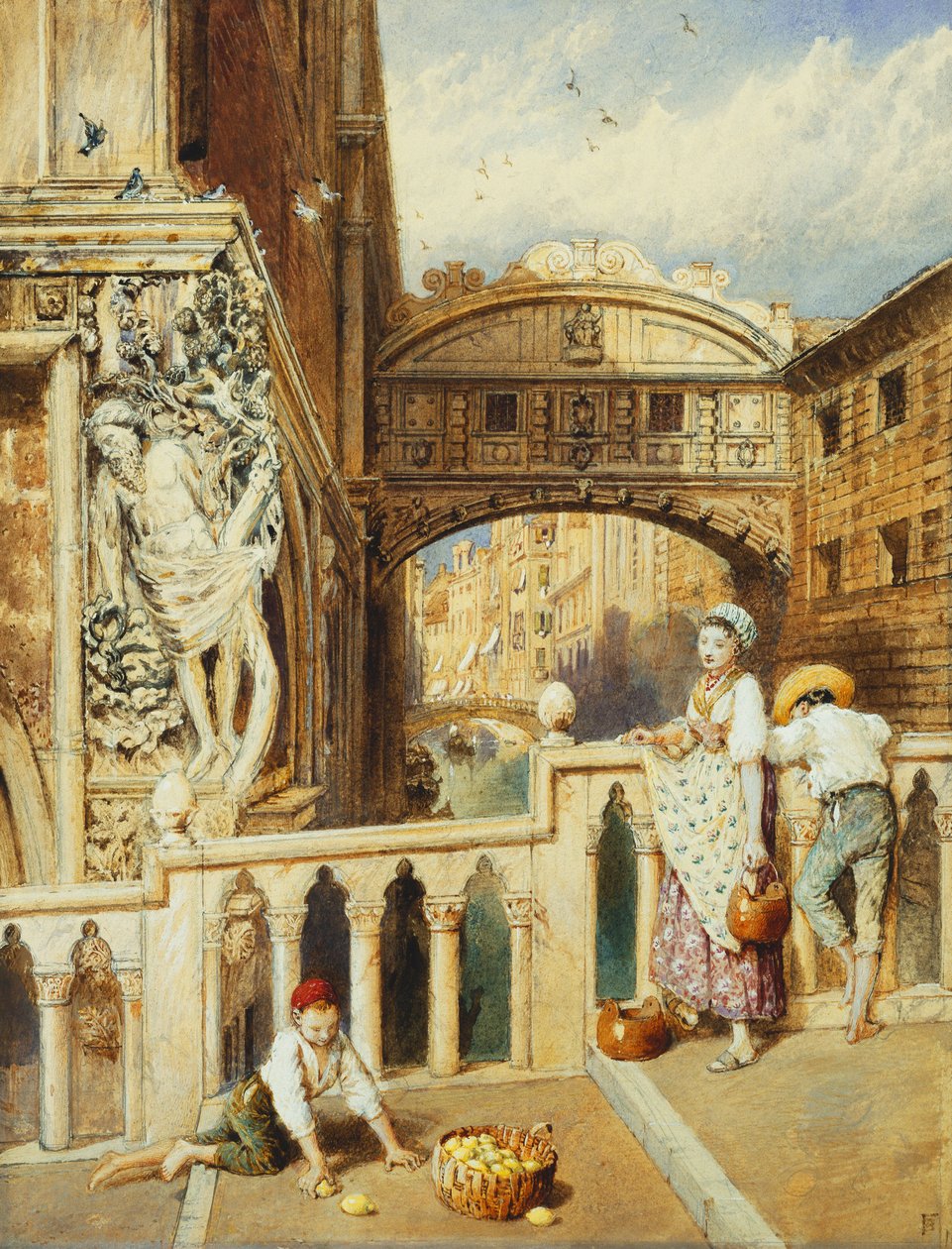Suckarnas bro, Venedig, av Myles Birket Foster