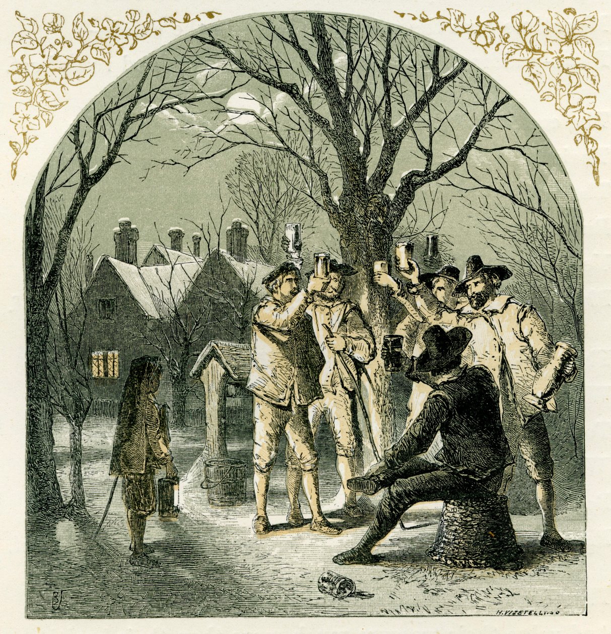 Wassailing fruktträd av Myles Birket Foster