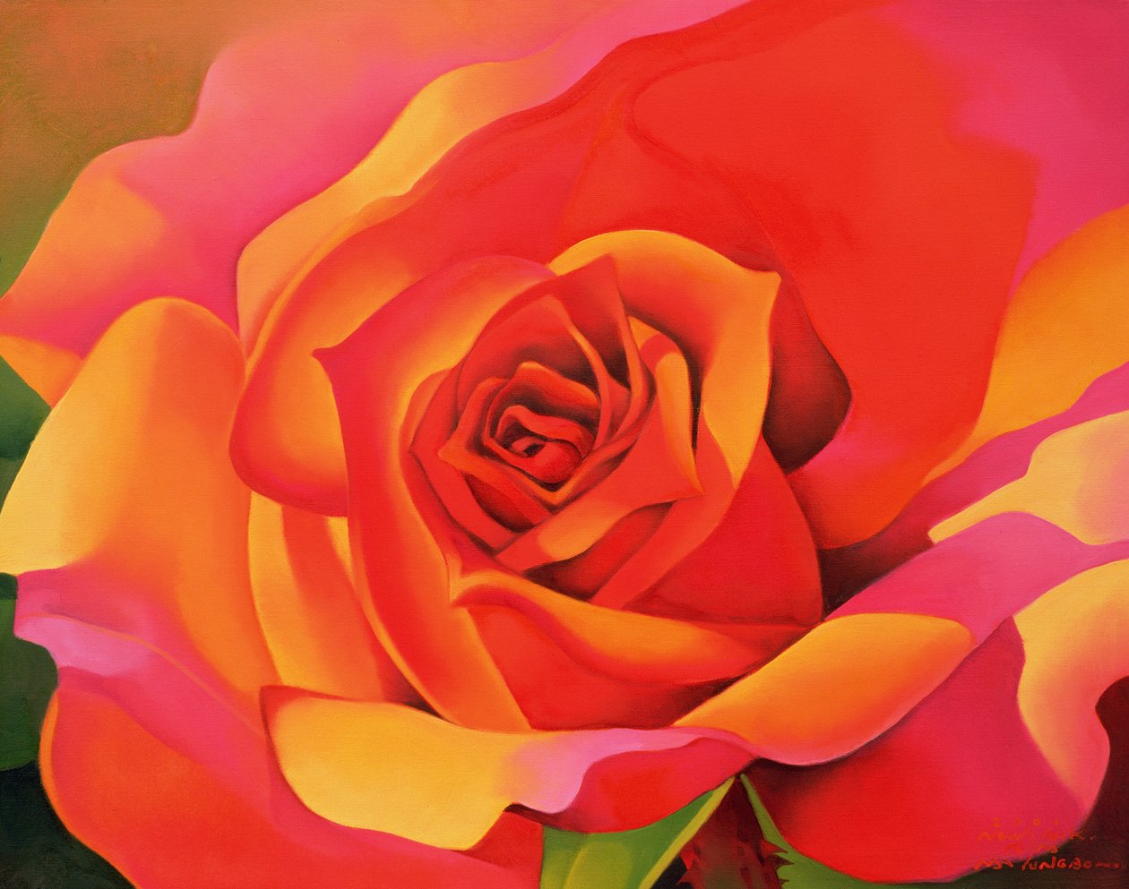 En ros - Transformation into the Sun, 2001 av Myung Bo Sim