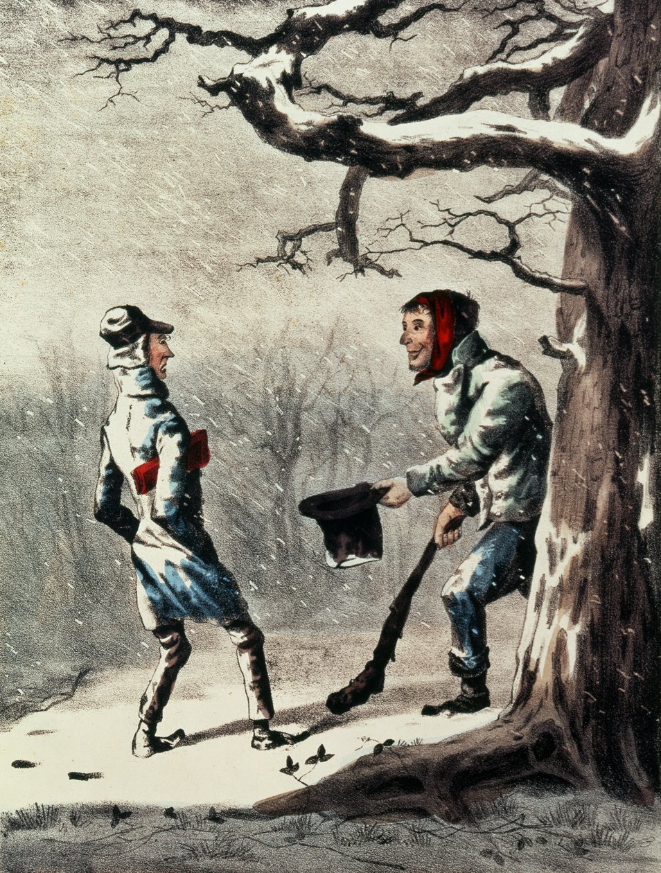 Gott nytt år av N. and Ives, J.M. Currier