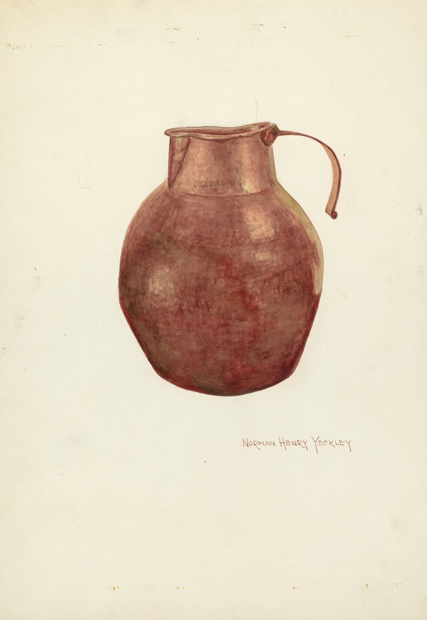 Kopparkanna av N.H. Yeckley