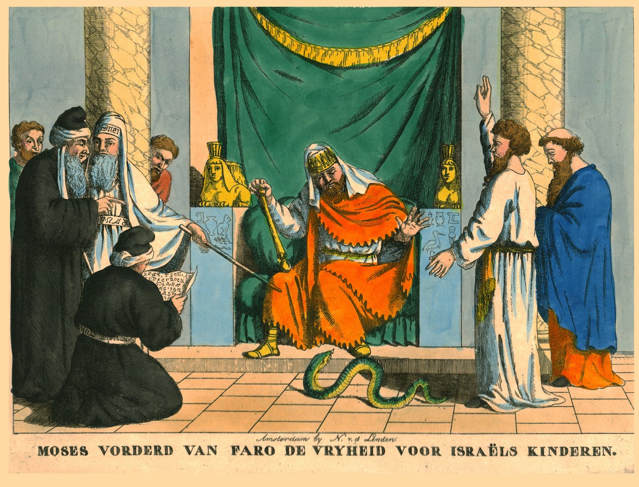 Moses inför farao. av N v d Linden