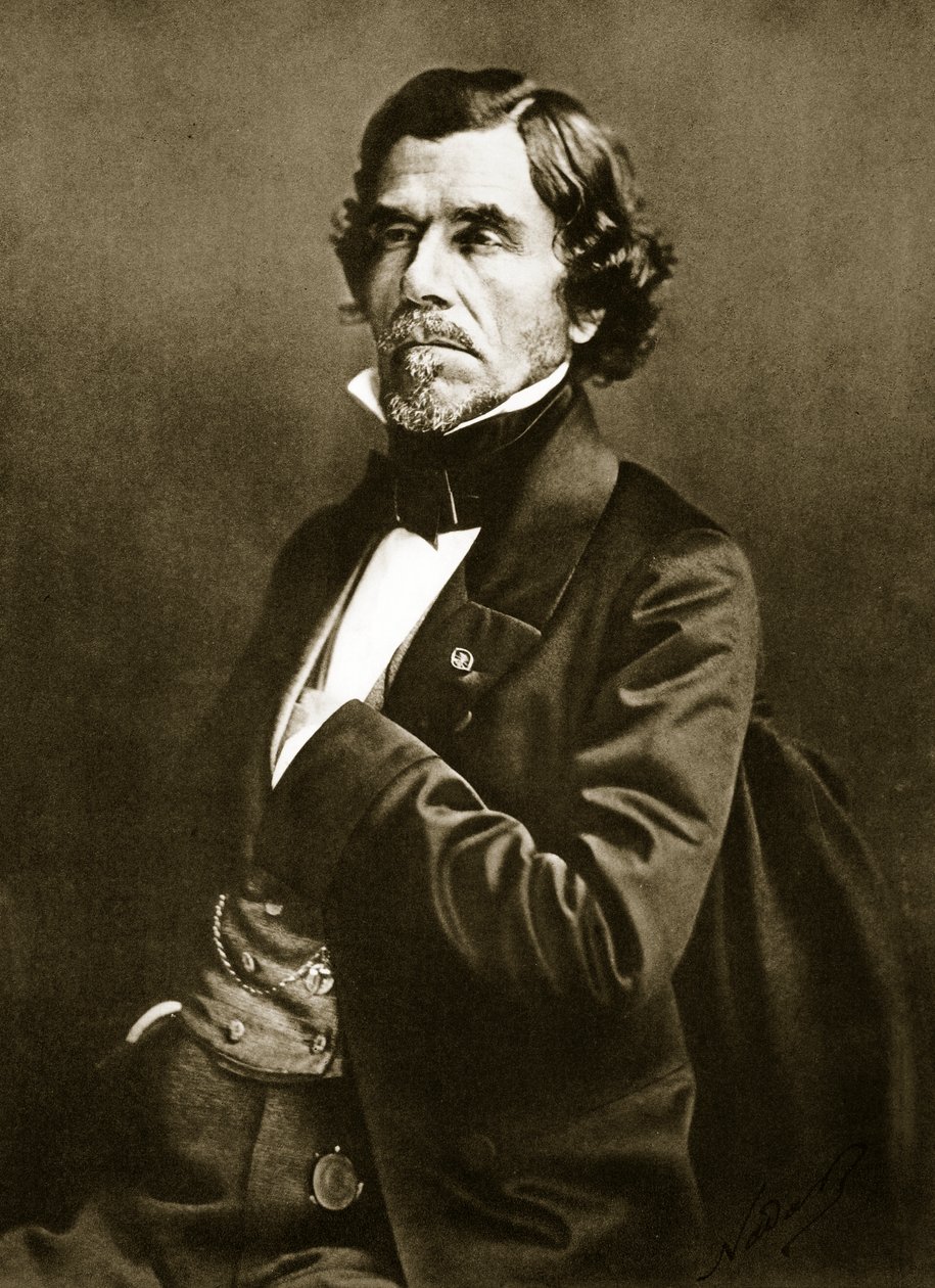 Eugene Delacroix (1798-1863) (sepiafoto) av Nadar