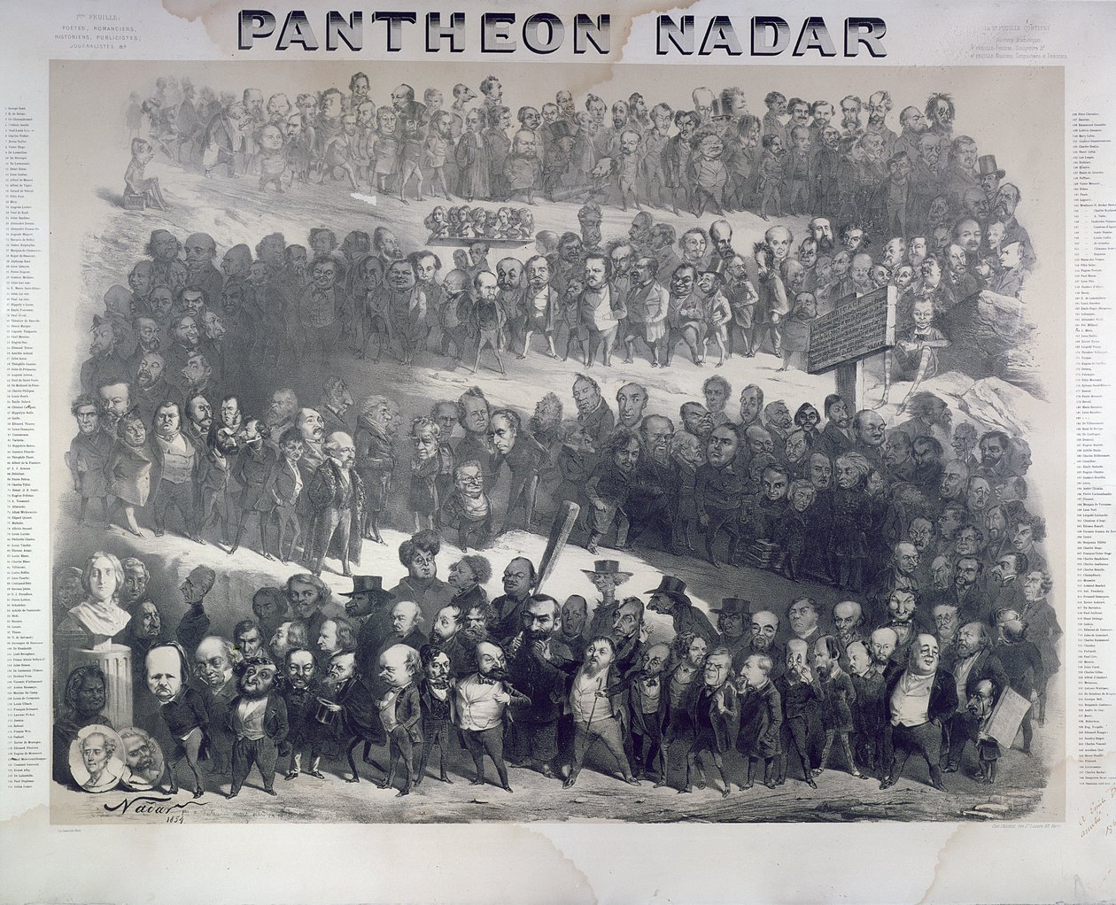 Nadar Pantheon, 1854, Paris av Nadar