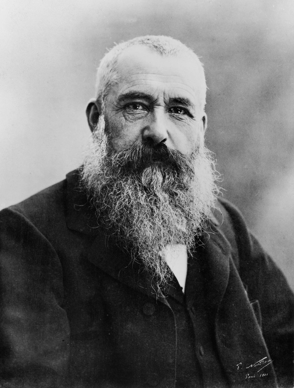 Porträtt av Claude Monet, 1901 av Nadar