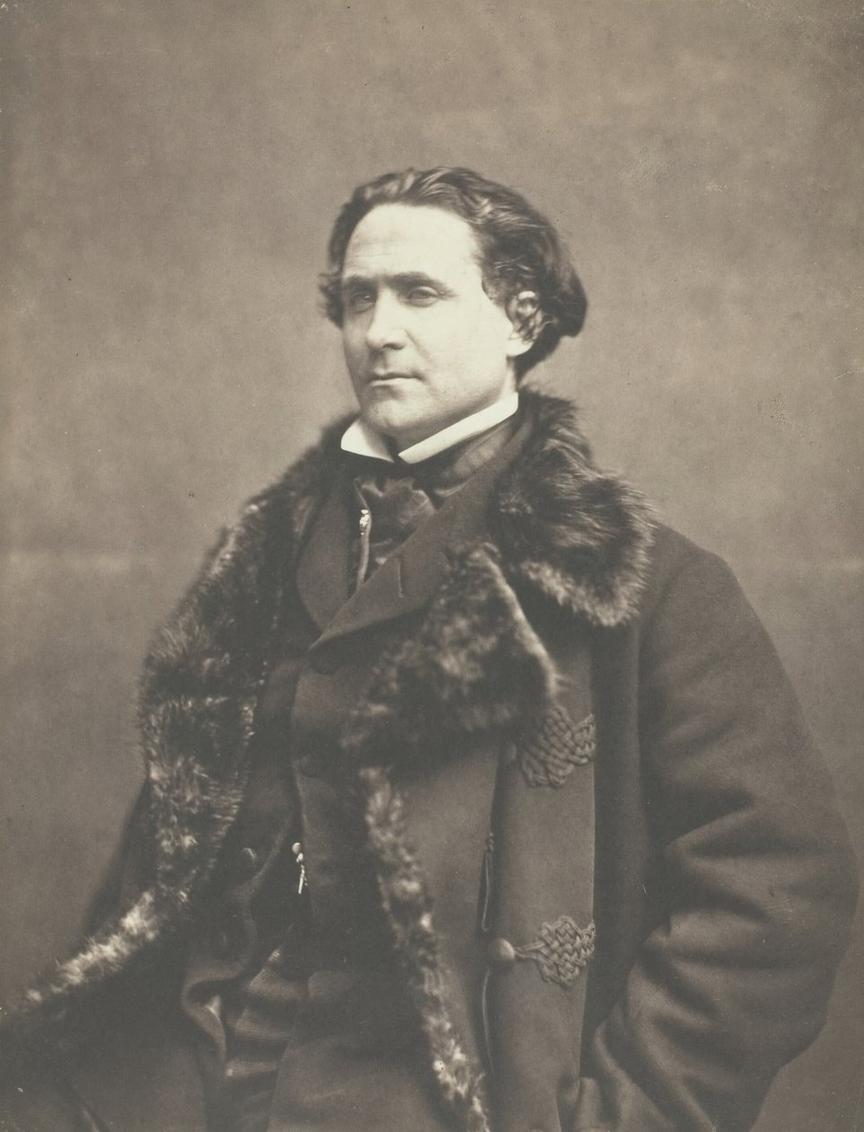 Porträtt av La Fontaine, ca. 1854-1860. av Nadar