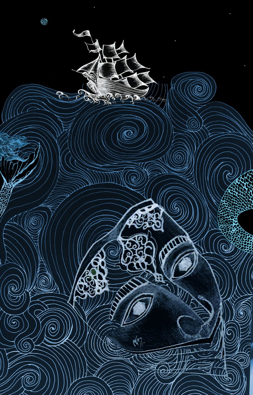 Sea Monsters, 2020 (blandade media) av Nancy Moniz Charalambous