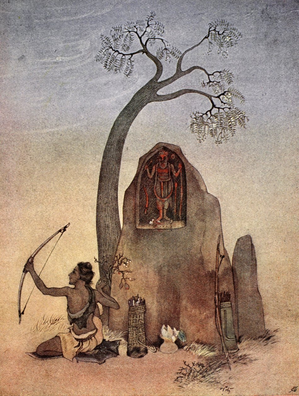 Eklavya, 1913. av Nandalal Bose