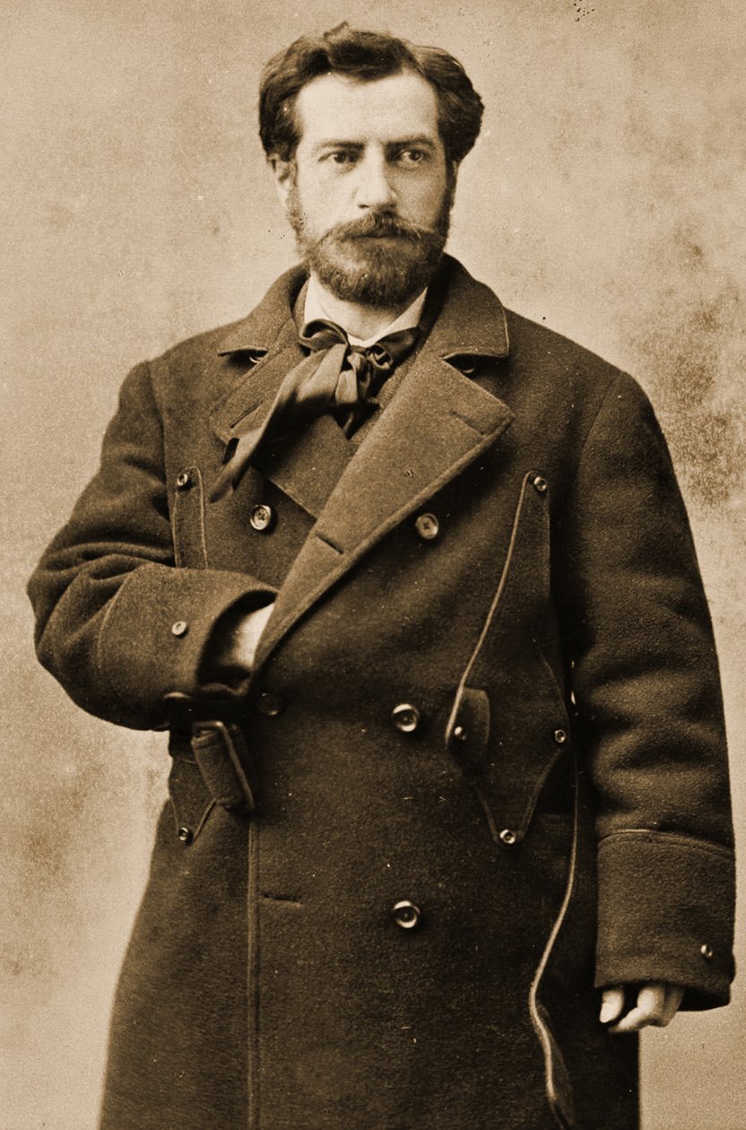 Porträtt av Frédéric Auguste Bartholdi, ca 1880 av Napoleon Sarony