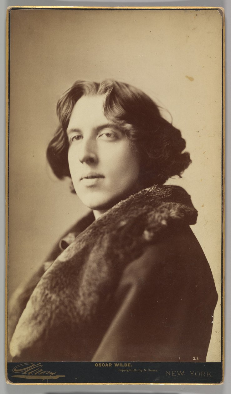Oscar Wilde, 1882 (albumin silvertryck) av Napoleon Sarony