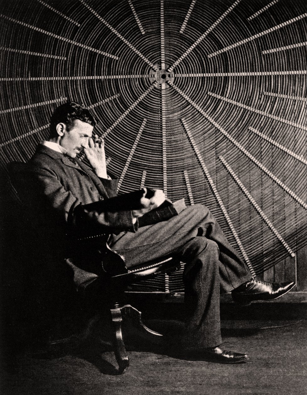 Porträtt av Nikola Tesla, 1890 av Napoleon Sarony