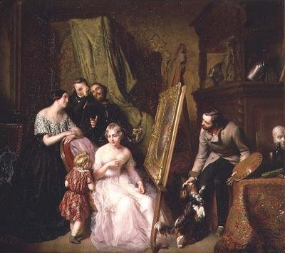 Porträttet (panel) av Narcisse Alexis Joseph Léopold Baudin