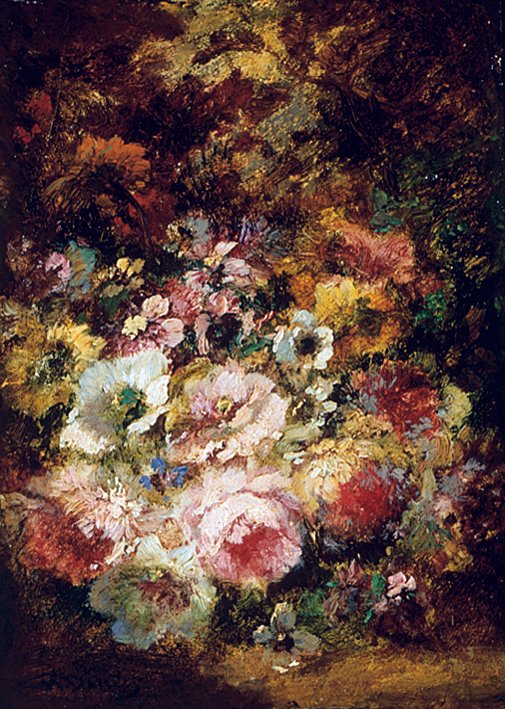 Blommor av Narcisse Virgile Diaz de la Peña