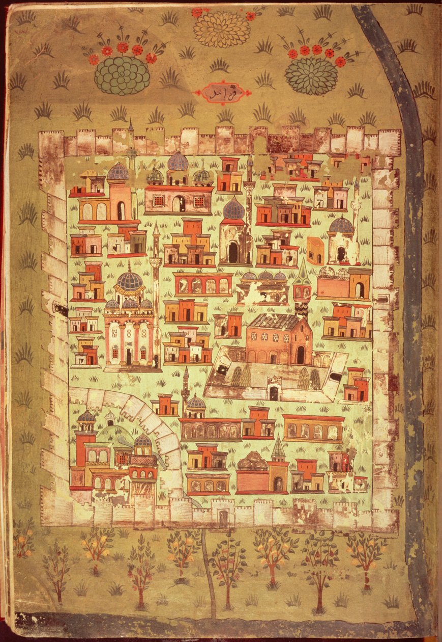 IUK T.5964 Utsikt över Diyarbakir av Nasuh Al Silahi