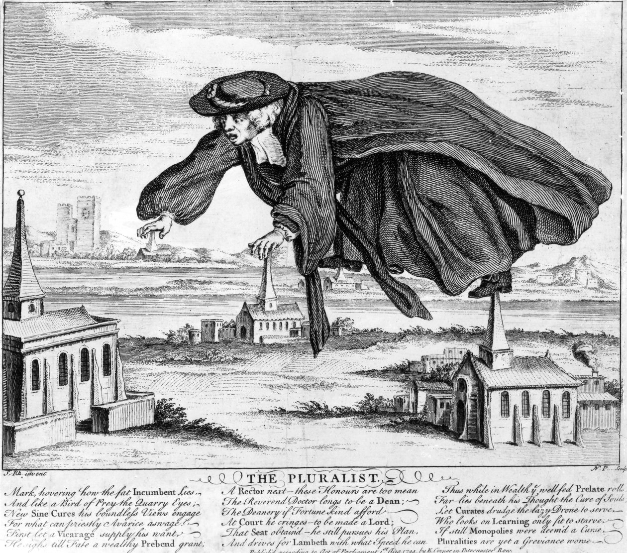 Pluralisten, ca 1744 av Nathaniel Parr
