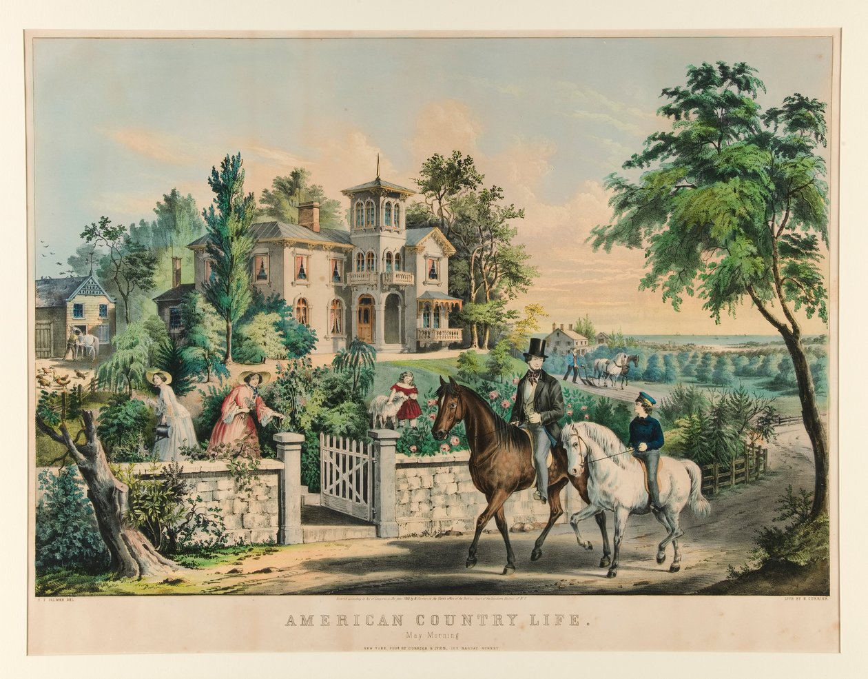 American Country Life./ Majmorgon av Nathaniel Currier