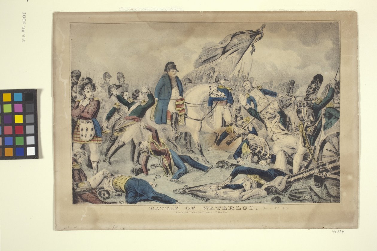 Slaget vid Waterloo, 18 juni av Nathaniel Currier