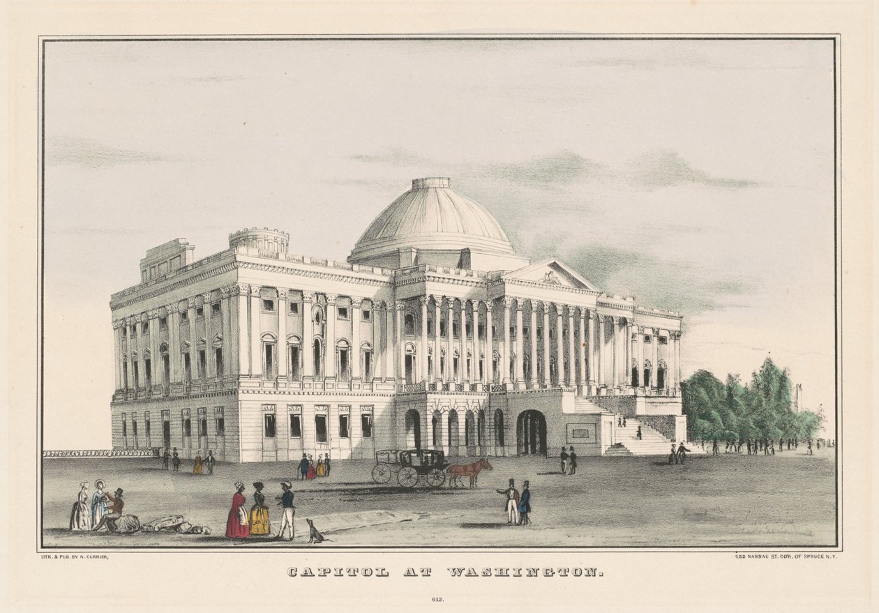 Capitol i Washington av Nathaniel Currier