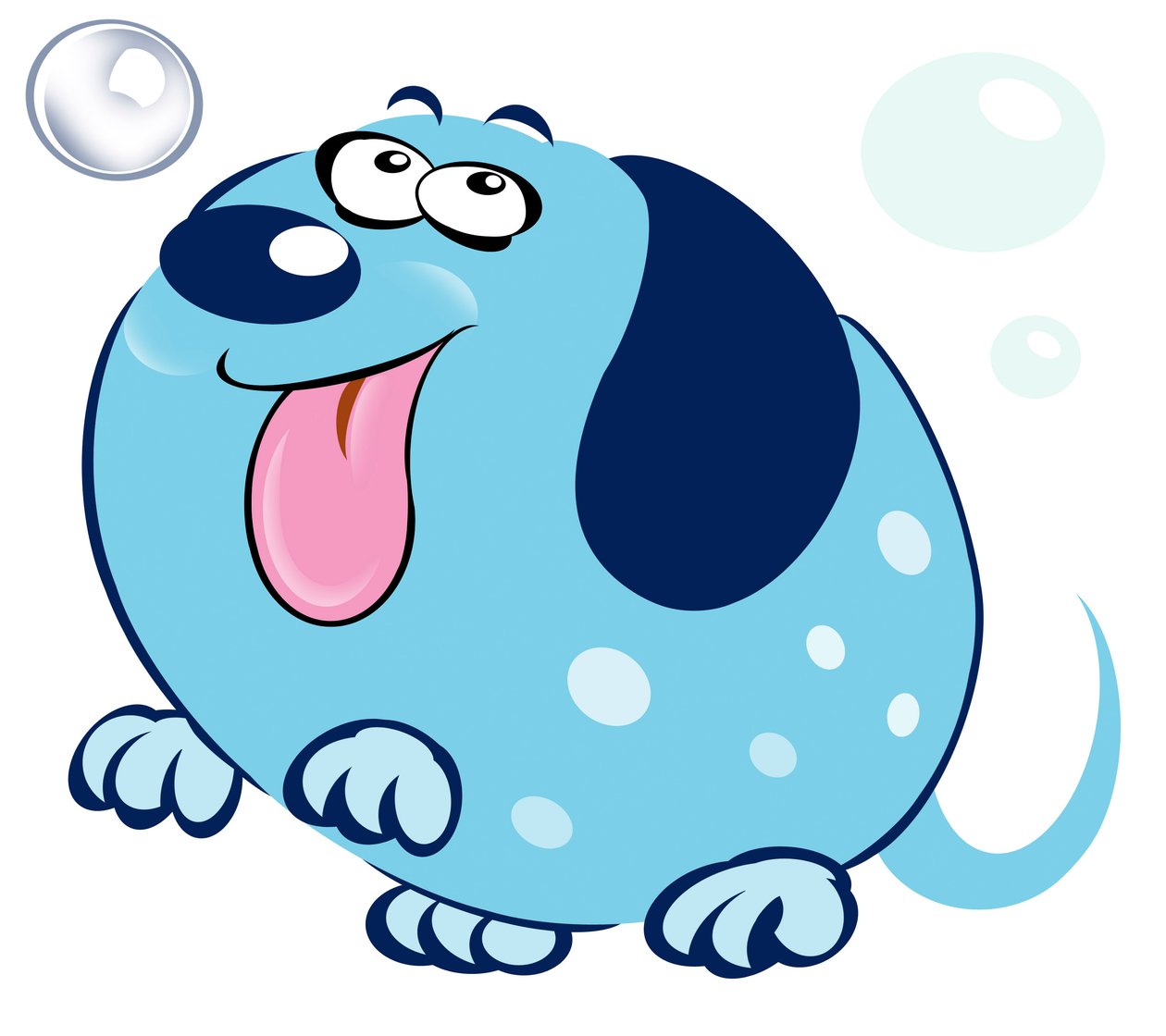 Bubbly Dog - karikatyrer av Neale Osborne