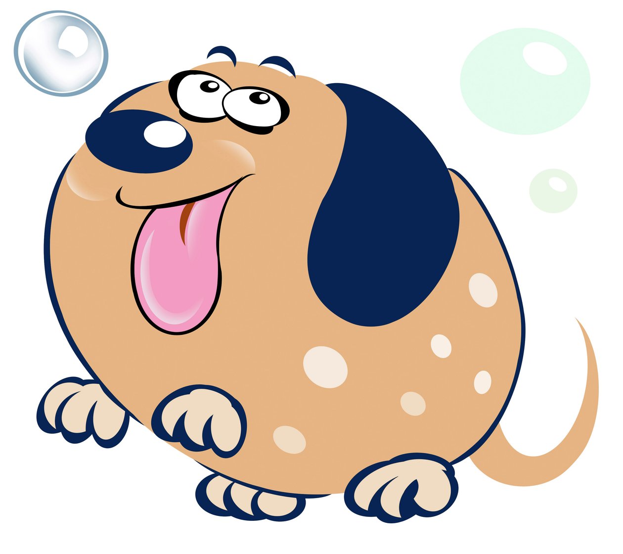 Bubbly Dog - karikatyr av Neale Osborne