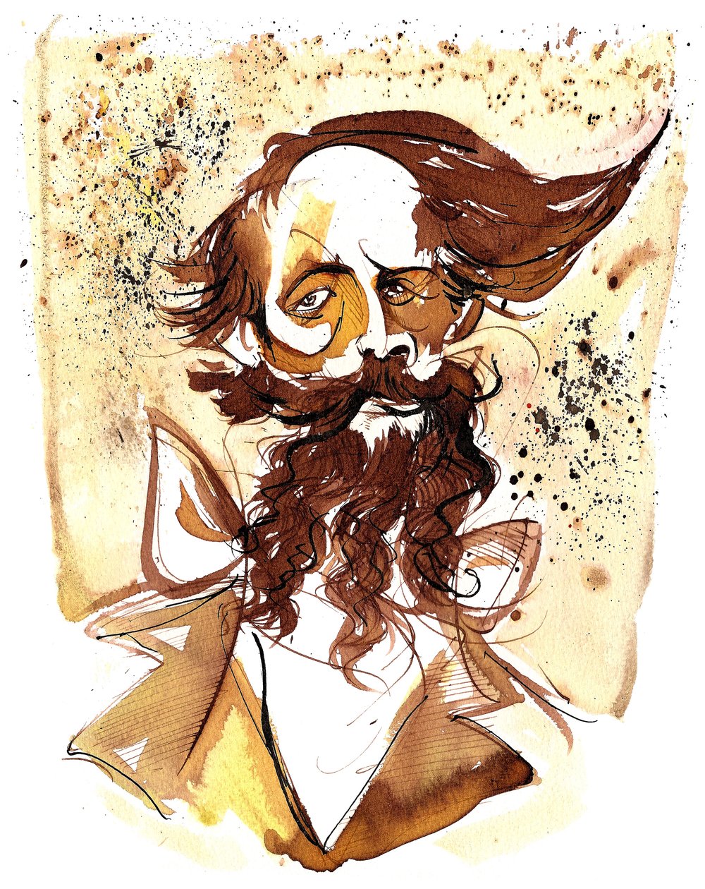 Charles Dickens - karikatyr av Neale Osborne