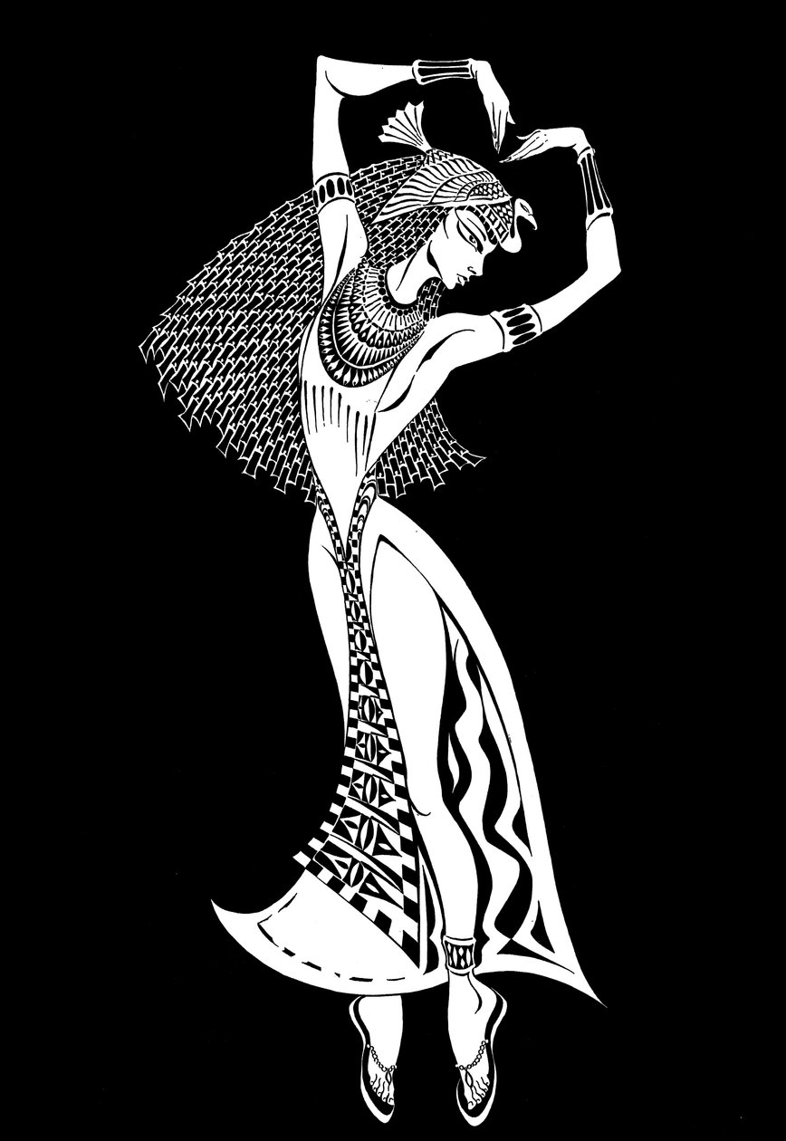 Cleopatra - porträtt av karaktären från operan Mlada komponerad av den ryske kompositören Nikolai Rimsky-Korsakov av Neale Osborne