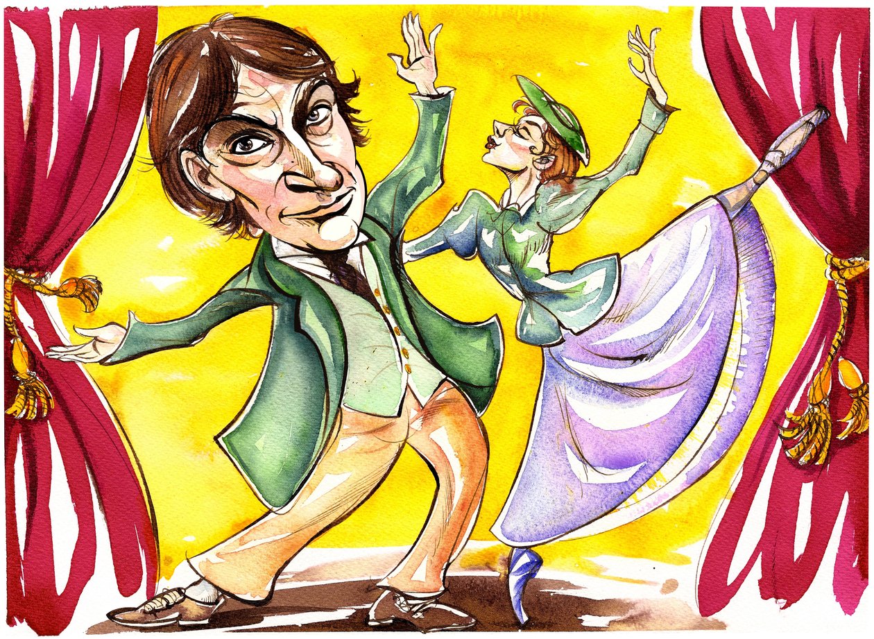 David Bintley - karikatyr av Neale Osborne