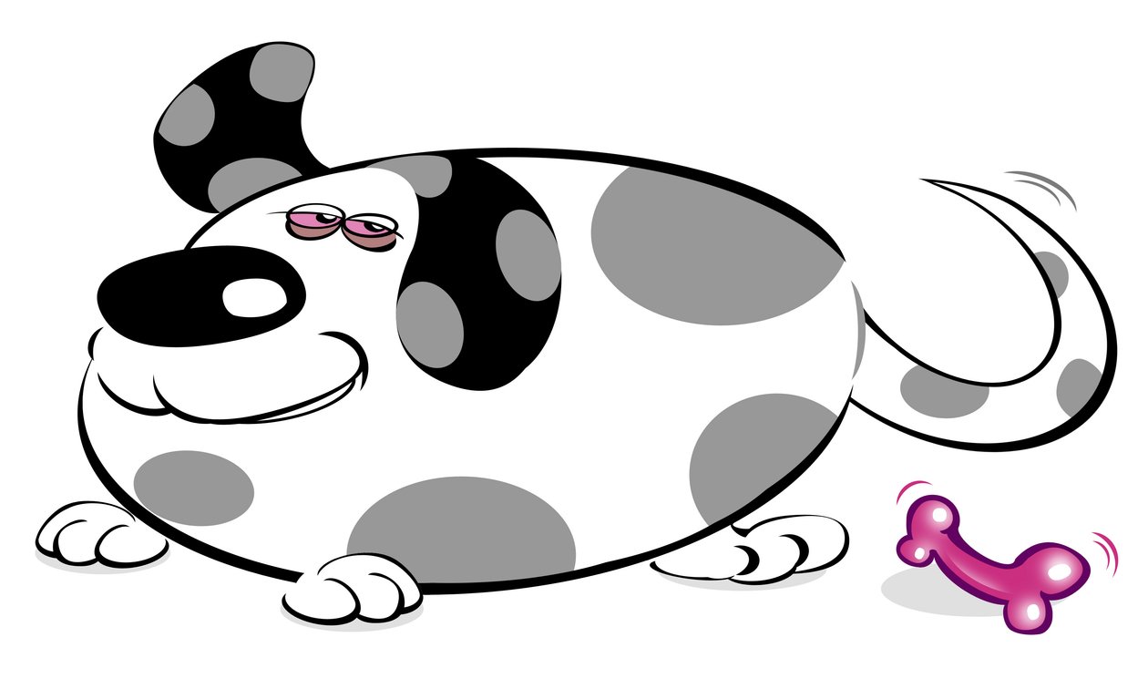 Dotty dog - karikatyr av Neale Osborne